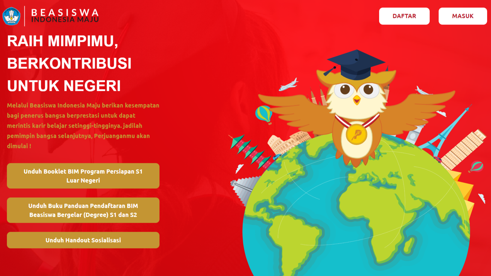 cara daftar beasiswa Indonesia Maju